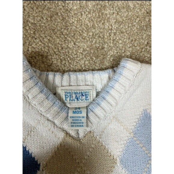 6 Boys Toddlers 18-24m,2t Sweater Vest Hat Baby Gap Children Place Winter Fall - Picture 10 of 15